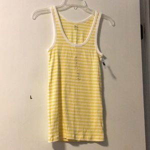 GAP Yellow Striped Tank Top